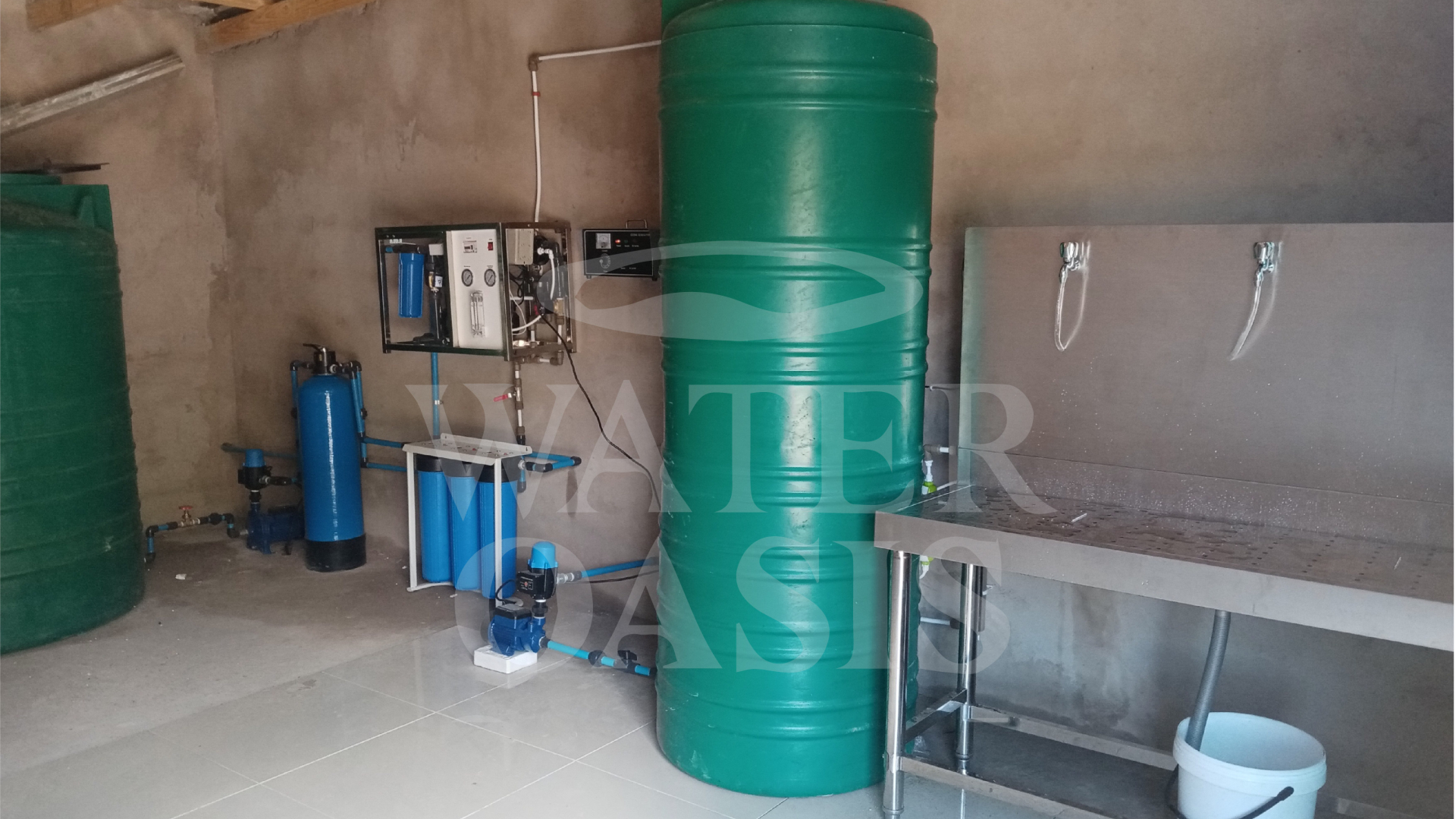 water bottling set up